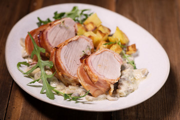 Pork Tenderloin Wrapped in Prosciutto ham