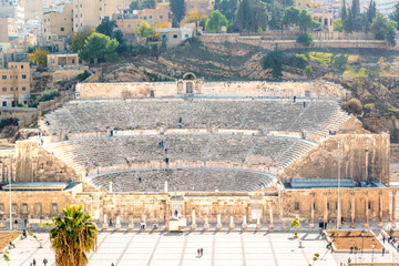 The Roman Theater in Amman, Jordan.