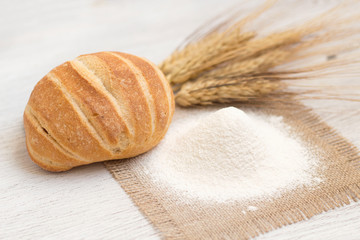 Flour, bread and wheat