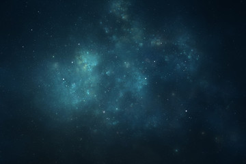 Night sky - Universe filled with stars, nebula and galaxy © pixel