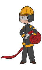 fireman vector