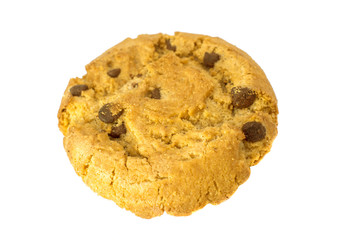 Chocolate chip cookies isolated