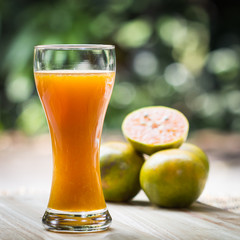 Glass of fresh orange juice