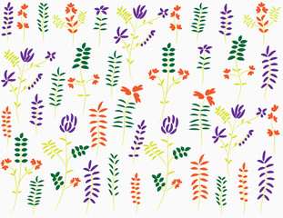 Obraz premium background flowers pattern
