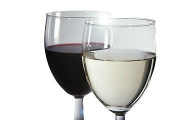 Wine in glasses