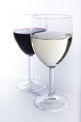 Wine in glasses