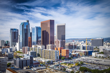 Fototapeta premium Centrum Los Angeles, Kalifornia Skyline