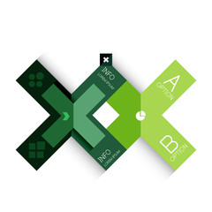 Creative paper flat geometric banner template