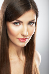 Fototapeta premium Beautiful woman. Isolated portrait.