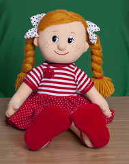 Red haired baby doll