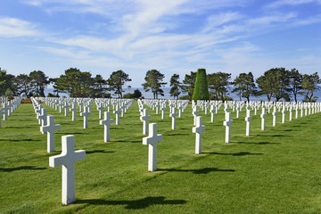 War Graves and Memorial of American cemetery, Collevile, France