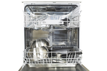 dishwasher with clean dishes
