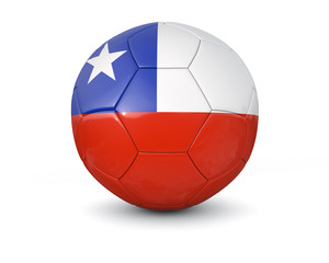 Fototapeta premium chile soccer ball 3d render
