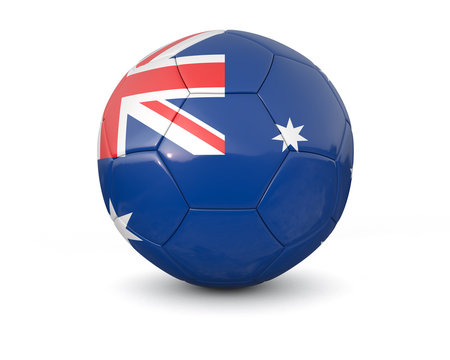 Australia soccer ball 3d render
