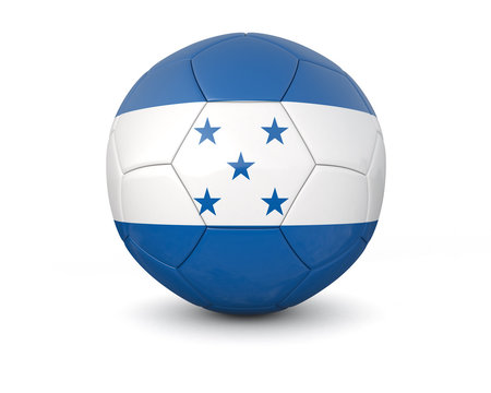 Honduras soccer ball 3d render