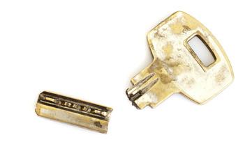 Old broken key