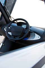 Dashboard in modern electric car