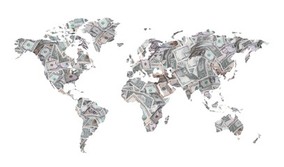 map of dollars