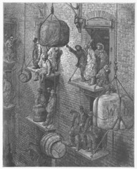 Warehousing in the city - Gustave Dore's London: a Pilgrimage