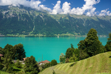 scenery around Lake Brienz of Jungfrau region, Switzerland