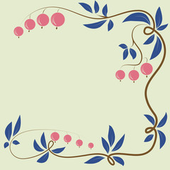 Floral berry background