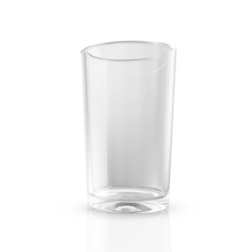Empty Glass isolated on white background