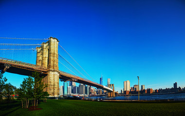 Brooklyn bridge in New York City