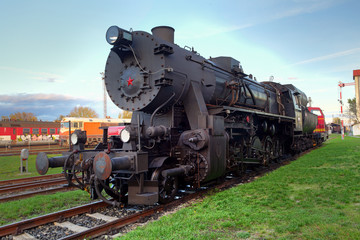 Obraz na płótnie Canvas Old steam train