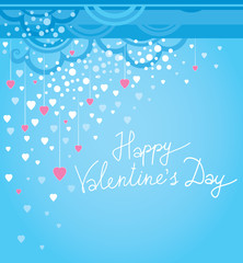 Vector festive decoration cards for Valentine's Day