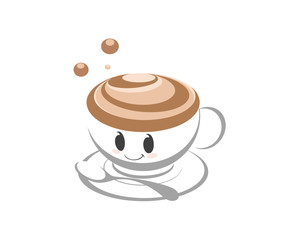 Cartoon coffee cup