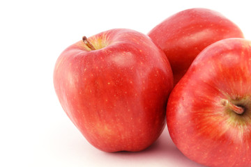 Red apples close-up