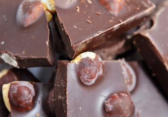 Chocolate pieces