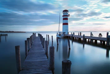 Tuinposter Ocean, sea  pier - lighthouse © TTstudio
