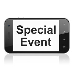 Business concept: Special Event on smartphone