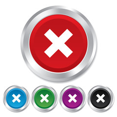 Obraz premium Delete sign icon. Remove button.