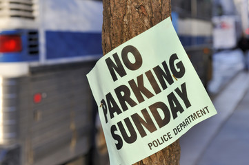 No Parking Temporary Police Order