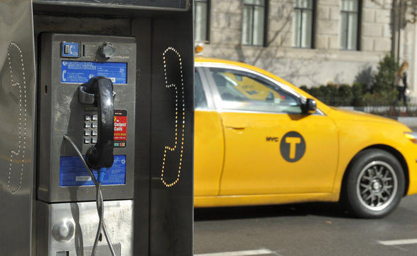Pay phone in New York