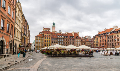 Fototapeta na wymiar Old Town Market Place, Warsaw, Poland