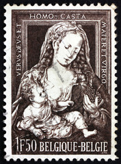 Postage stamp Belgium 1970 Madonna with the Grapes, Painting