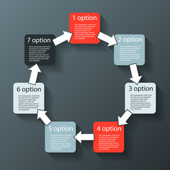 Modern vector info graphic for business project