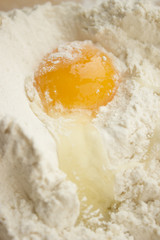 Flour and egg