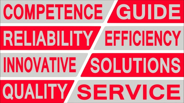 Business concepts animation RED