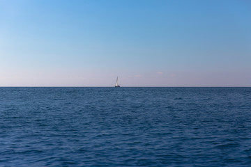 Fototapeta premium Boat out at sea