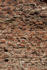 Old grungy background of a brick wall texture