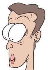 Surprised man