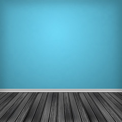 Empty room, interior with wallpaper