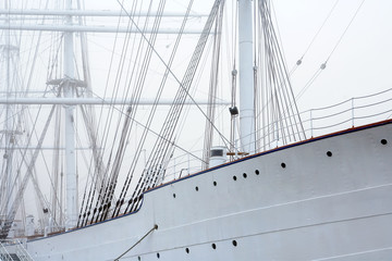 Fototapeta premium Ship In Fog