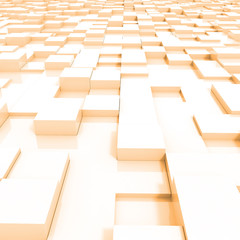3d Abstract background made of 3d cubes