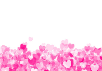 Valentine's day pink hearts background