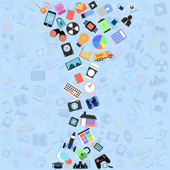 social applications graphical user interface flat icons,backgrou